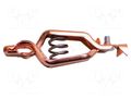 Crocodile clip; 40A; Grip capac: max.16mm; Overall len: 62mm MUELLER ELECTRIC BU-27M