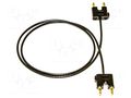 Test lead; banana plug double 2mm,both sides; double; Len: 0.61m MUELLER ELECTRIC BU-P2247-K-24