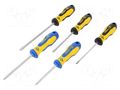 Kit: screwdrivers; Pozidriv®,slot; 5pcs. C.K CK-T4727