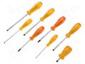 Kit: screwdrivers; Pozidriv®,slot; 8pcs. C.K CK-T4999B