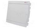 Enclosure: for modular components; IP40; plaster embedded; white ETI POLAM ETI-ECM-2X18PO-S