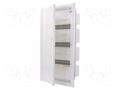 Enclosure: for modular components; IP40; plaster embedded; white ETI POLAM ETI-ERP12-3