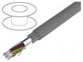 Wire; Alpha Essential C&C; 10x24AWG; shielded,Al-PET foil; PVC ALPHA WIRE 6300/10-SL005