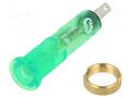 Indicator: LED; flat; green; 24VDC; Ø8mm; IP40; connectors; plastic SCHNEIDER ELECTRIC XVLA233
