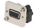 Transition: D-Sub coupler; D-Sub 15pin HD socket x2,both sides CLIFF CP30229M