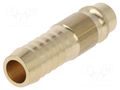 Quick connection coupling; 0÷35bar; brass; L: 44mm; 1000l/min PNEUMAT ES-10-S