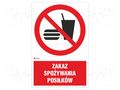 Safety sign; prohibitory; PVC; W: 200mm; H: 300mm ANRO IP/022/1/C1/P
