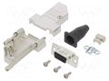 Connector: D-Sub; PIN: 9; female; angled 45°; soldering; for cable AMPHENOL COMMUNICATIONS SOLUTIONS DTSL-RGLJSS-09FSSL
