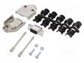 Connector: D-Sub; PIN: 9; female; straight; screw terminal AMPHENOL COMMUNICATIONS SOLUTIONS DTPKM-09FSSC