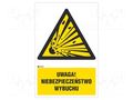 Safety sign; warning; self-adhesive folie; W: 200mm; H: 300mm ANRO IW/002/1/C1/F