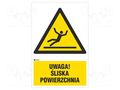 Safety sign; warning; PVC; W: 200mm; H: 300mm ANRO IW/011/1/C1/P