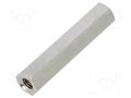 Screwed spacer sleeve; 40mm; Int.thread: M5; hexagonal; brass DREMEC TFF-M5X40/DR118