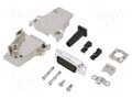 Connector: D-Sub HD; PIN: 26; male; angled 45°; soldering; UNC 4-40 AMPHENOL COMMUNICATIONS SOLUTIONS D45ZFRG-26MHSL