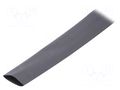 Heat shrink sleeve; thin walled; 3: 1; 24mm; L: 30m; black; reel HELLERMANNTYTON TF31-24/8BK30