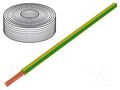 Wire; LifY; 1x2.5mm2; stranded; Cu; PVC; green-yellow; 450V,750V LAPP LIFY1X2.5-GRYL
