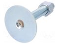 Foot; without rubber underlay,with locknut,with lever; M20 ELESA+GANTER GN40-80-20-100A0UK