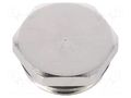 Stopper; M32; 1.5; IP68; brass; Plating: nickel; V-NE-Ms; -20÷95°C HUMMEL HUMMEL-1156320050