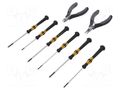 Kit: general purpose; ESD; bag; 8pcs. KNIPEX KNP.002018ESD