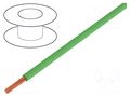 Wire; H07V2-K; stranded; Cu; 4mm2; 12AWG; PVC; green; 450V,750V HELUKABEL H07V2-K400GN