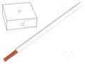 Wire; H05V-K; stranded; Cu; 0.5mm2; PVC; white; 300V,500V; 100m LAPP H05V-K1X0.5WH