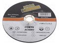 Cutting wheel; Ø: 180mm; Disc thick: 3mm; metal,steel; 22mm MEDID MED.CA18030