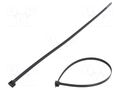 Cable tie; L: 380mm; W: 7.6mm; black; polyamide; 533N; Ømax: 102mm FIX&FASTEN FIX-S-7.6X380S/BK