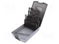 Drill set; for metal; high speed steel; plastic cassette; metal ALPEN-MAYKESTAG ALP.812311100