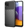 Thunder Case Flexible Tough Rugged Cover TPU Case for Samsung Galaxy A22 5G black, Hurtel 5907769330674 5907769330674