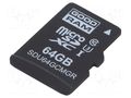 Memory card; industrial; microSD,MLC; UHS I U1; 64GB; 0÷70°C GOODRAM INDUSTRIAL SDU64GCMGRB