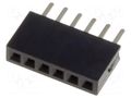 Connector: pin strips; socket; female; PIN: 6; THT; straight; 1A CONNFLY DS1065-01-1X6S8BV