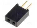 Connector: pin strips; socket; female; PIN: 2; THT; straight; 1A CONNFLY DS1065-03-2X1S8BV
