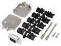 Connector: D-Sub; PIN: 9; plug; female; soldering; for cable; black ENCITECH DTZK09-DBS-K