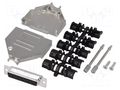 Connector: D-Sub; PIN: 25; plug; female; soldering; for cable; black ENCITECH DTZK25-DMS-K