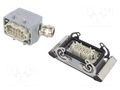 Connector: HDC; male + female; HE; PIN: 10; 16A; 500V; 10+PE; size 4 WEIDMÜLLER KIT-HE-P10.110
