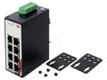 Switch Ethernet; unmanaged; Number of ports: 8; 12÷48VDC; RJ45 Comparta CETU-0800