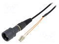 Fiber patch cord; PIN: 2; multi mode duplex (MM); bayonet; LC BULGIN PXF6050BAB
