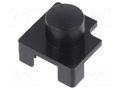 Button; Body: black; round Marquardt 827.100.011