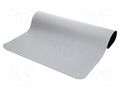 Mat: table set; ESD; L: 1.2m; W: 0.6m; Thk: 2mm; grey (bright) STATICTEC PRT-STW414010
