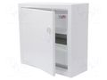 Enclosure: for modular components; IP30; light grey; steel; IK08 ETI POLAM ETI-WRP12-1