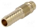 Quick connection coupling; 0÷35bar; brass; L: 44mm; 1000l/min PNEUMAT ES-9-S