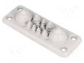 Multigate grommet; light grey; Holes no: 11; -40÷100°C; IP66,IP67 TRELLEBORG MB5/11