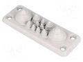 Multigate grommet; light grey; Holes no: 11; -40÷100°C; IP66,IP67 TRELLEBORG MB5/11
