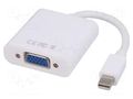 Converter; D-Sub 15pin HD socket,mini DisplayPort plug; 0.15m AKYGA AK-AD-39