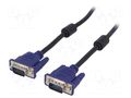 Cable; D-Sub 15pin HD plug,both sides; black; 1.8m AKYGA AK-AV-01