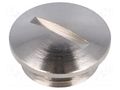 Stopper; PG16; IP54; brass; Plating: nickel; V-N-Ms; 6.5mm; -40÷80°C HUMMEL HUMMEL-1052160001