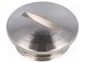 Stopper; M32; 1.5; IP68; brass; Plating: nickel; V-N-Ms-SD; 8mm HUMMEL HUMMEL-1052320150