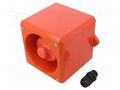 Signaller: sound; siren; 24VDC; 110dB(d=1m); YA50; IP65; red; ABS CLIFFORD & SNELL YA50/D/RF/WR