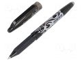 Rollerball pen; black; 0.7mm; FRIXION PILOT PILOT-FRIXION0.7BK