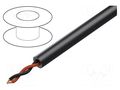 Wire: loudspeaker cable; 2x16AWG; stranded; OFC; black; unshielded TASKER TAS-T21