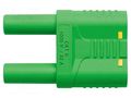 Connector: 4mm banana; stackable safety shunt; 32A; 1kVAC SCHÜTZINGER SKURZ610019-4NI-GG